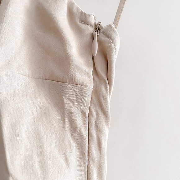 ZARA Gathered Tie Front Halter Dress - Picture 7 of 9